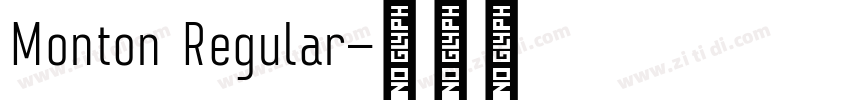 Monton Regular字体转换